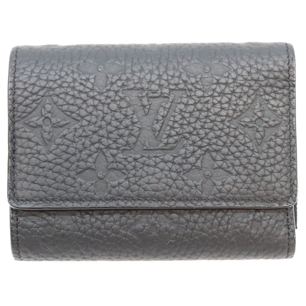 LOUIS VUITTON M82556 Monogram Taurillon Leather Portefeuille Pilot Tri-fold W...